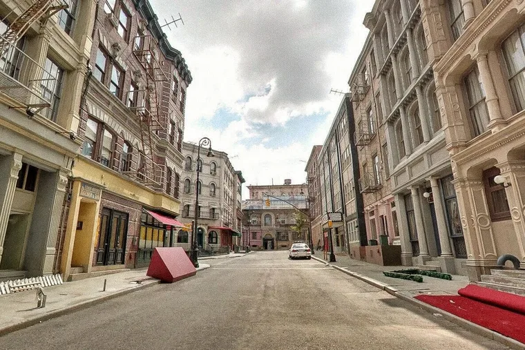 New York brownstone facades on a backlot near Sofia