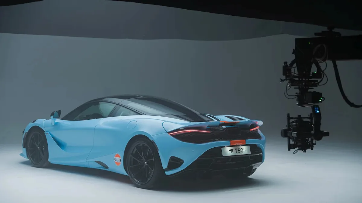 Behind the scenes on a McLaren commercial shot in Bulgaria